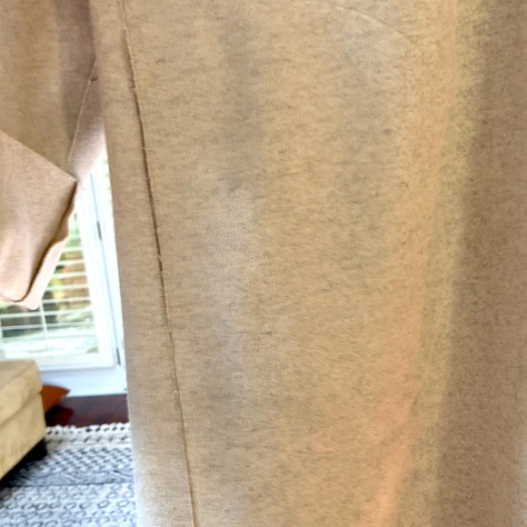 DKNY cream wool biased coat - Picture 5 of 8